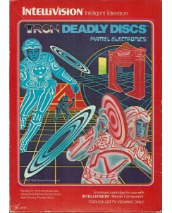 Videogioco TRON DEADLY DISCS (1982) INTELLIVISION MATTEL box libretto B31