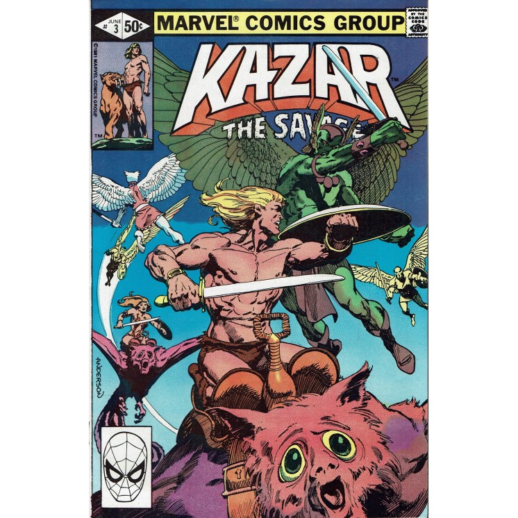 Ka-Zar The Savage  3 Jun 1981 ed. Marvel Comics lingua originale OL17