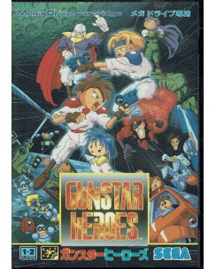 Videogioco SEGA MEGA DRIVE Gunstar Heroes LIBRETTO ORIGINALE JAP B31