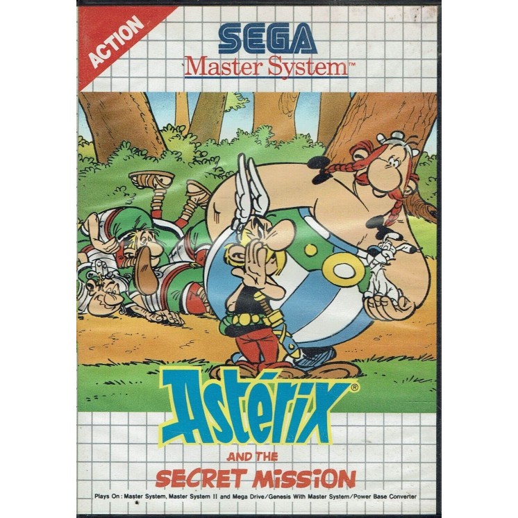 Videogioco SEGA Master System Asterix Secret Mission ORIGINALE libretto ITA B31