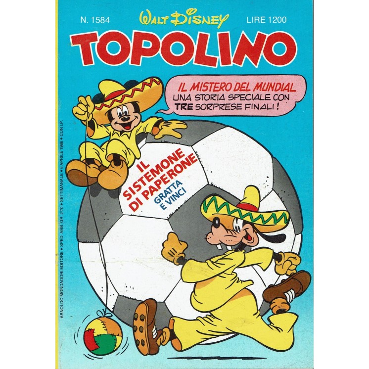 Topolino n.1584 ed. Walt Disney Mondadori