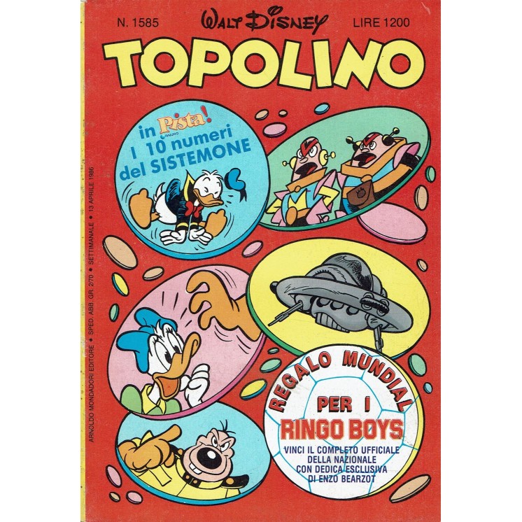 Topolino n.1585 ed. Walt Disney Mondadori