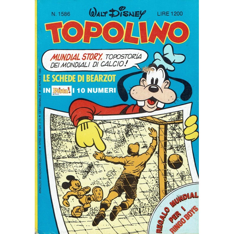 Topolino n.1586 ed. Walt Disney Mondadori