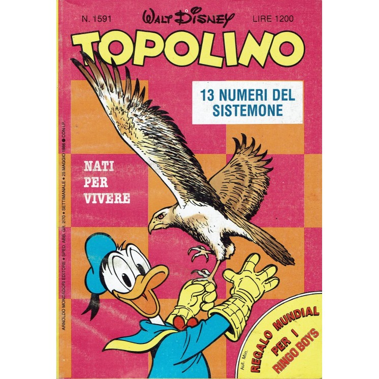 Topolino n.1591 ed. Walt Disney Mondadori