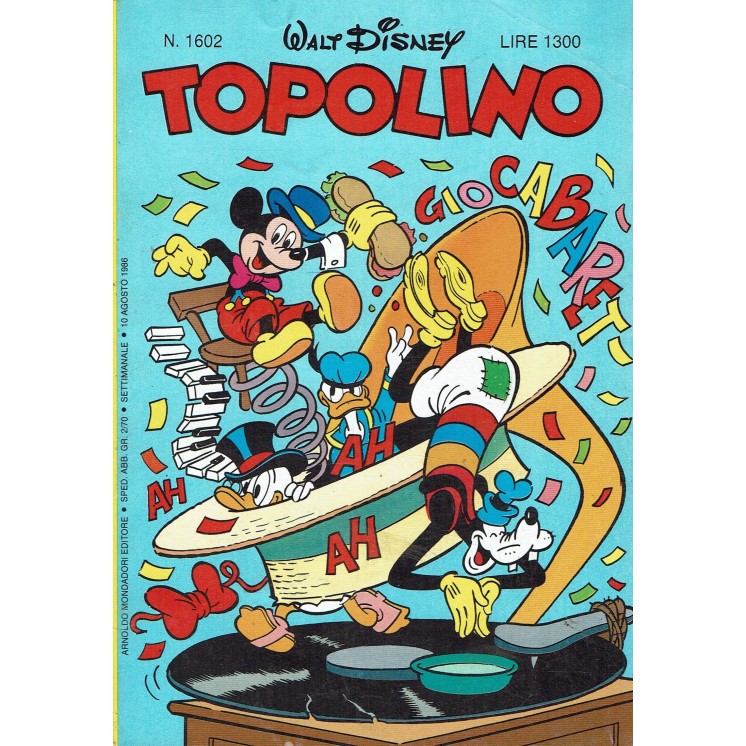 Topolino n.1602 ed. Walt Disney Mondadori