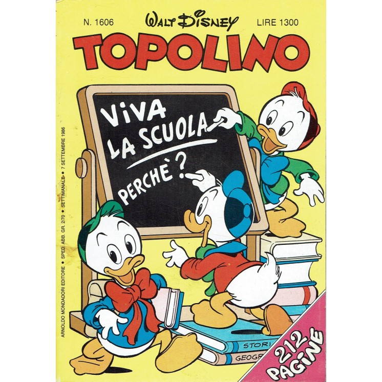 Topolino n.1606 di Walt Disney ed. Mondadori