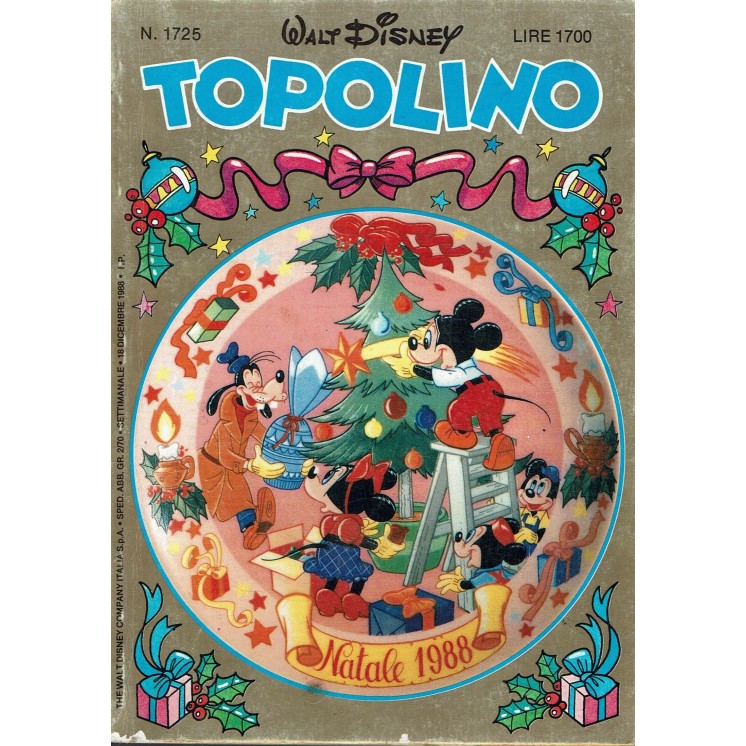 Topolino n.1725 ed. Walt Disney Mondadori