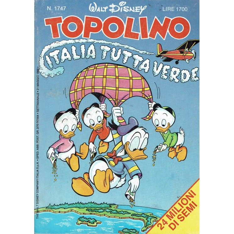Topolino n.1747 ed. Walt Disney Mondadori