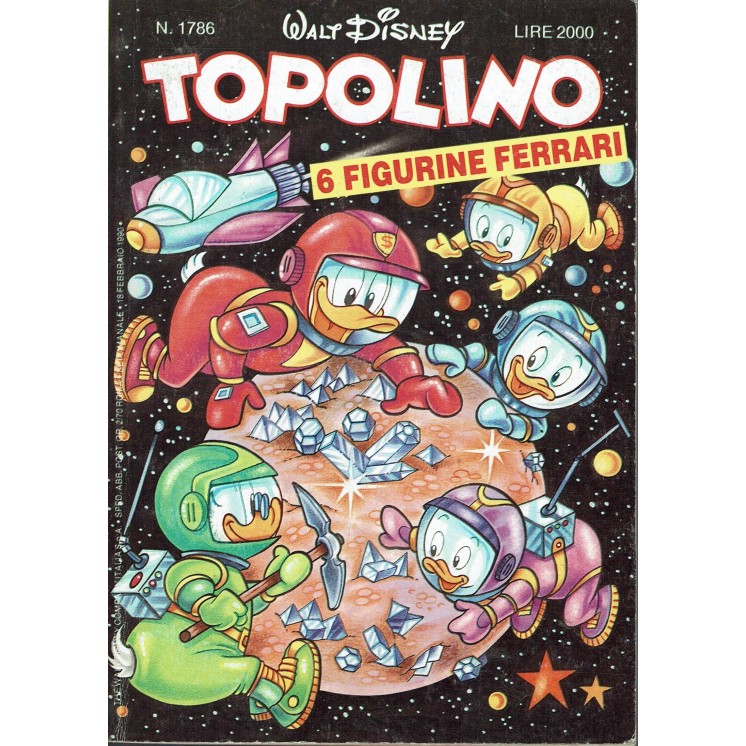 Topolino n.1786 ADESIVI ed. Walt Disney Mondadori