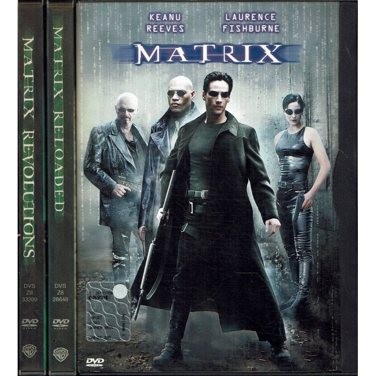 DVD lotto MAtrix 1 2 e 3 con Keanu Reeves ITA USATO B38