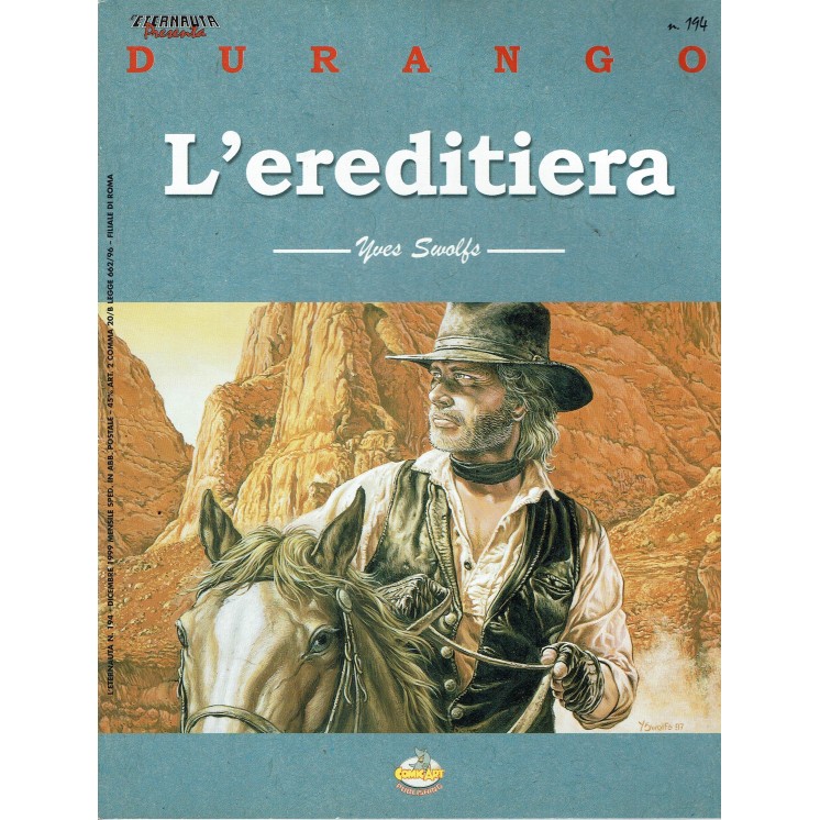 ETERNAUTA n.194 Durango L'ereditiera di Yves Swolfs ed. COMIC ART FU26