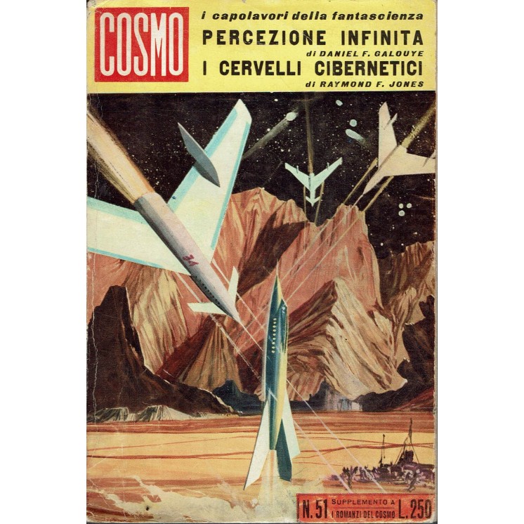 I romanzi del Cosmo  51 Jones i cervelli cibernetici ed. Ponzoni A32
