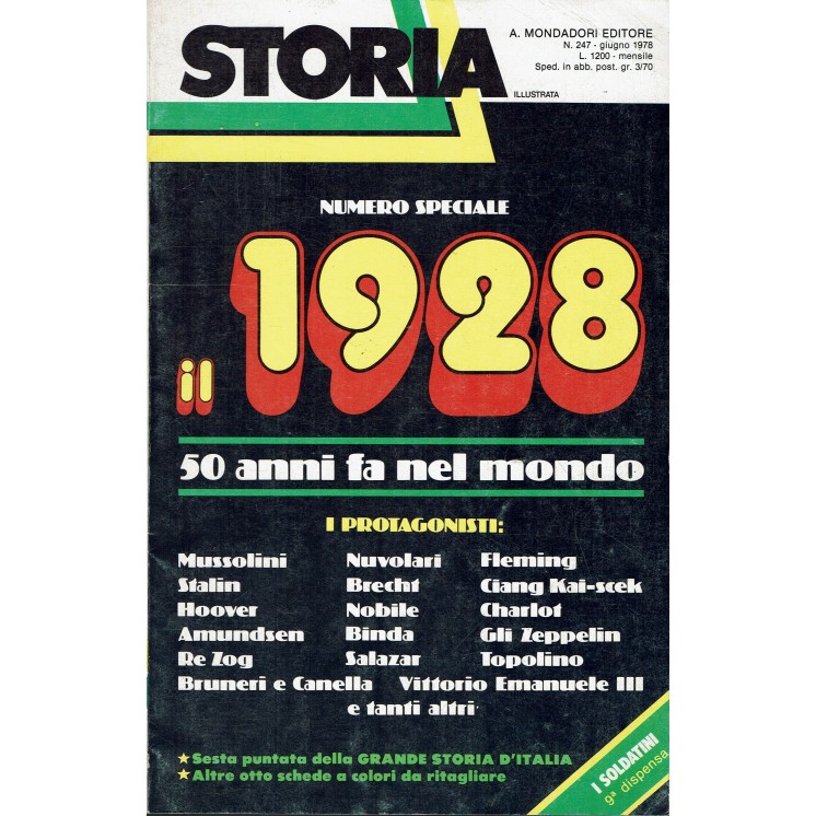 Storia Illustrata 247 giu 1978 Il 1928 50 anni fa nel mondo FF15