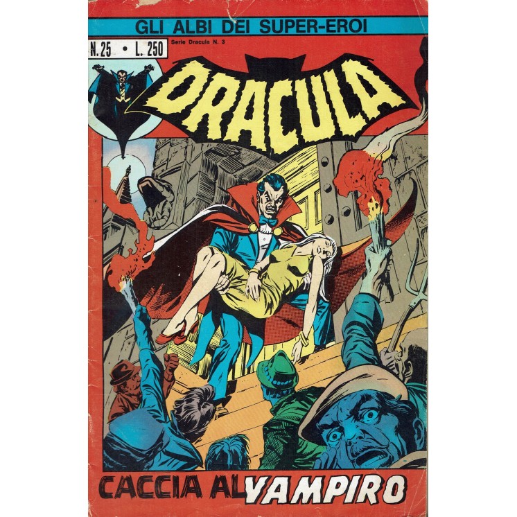 Gli Albi dei Super-Eroi n. 25 A.S.E. Dracula n. 3 caccia al vampiro ed. Corno