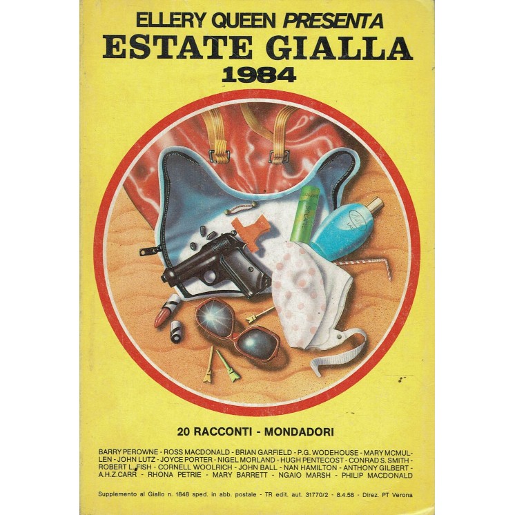Ellery Queen presenta Estate Gialla 1984 20 racconti ed. Mondadori A07