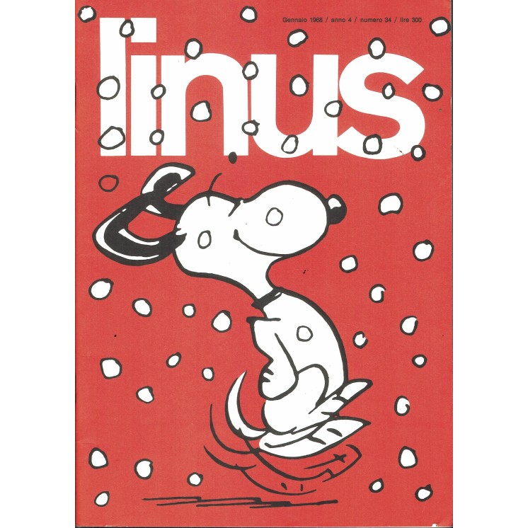 LINUS Anno IV n. 34 gen 1968 ANASTATICA ed. Milano Libri FU03
