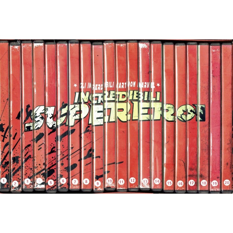 DVD INCREDIBILI SUPEREROI 1/20 Gli imperdibili cartoon Marvel Gazzetta ITA FF16