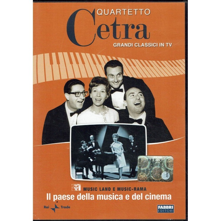 DVD QUARTETTO CETRA il paese della musica e del cinem ed. Rai TradeUSATO ITA B38