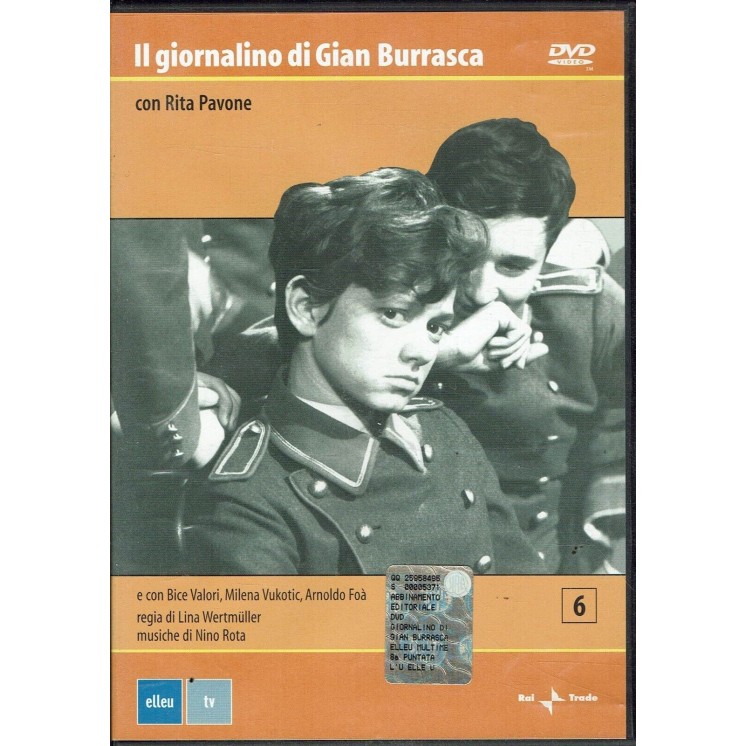 DVD Il Giornalino di Gian Burrasca 6 con Rita Pavone Rai Trade ITA USATO B08