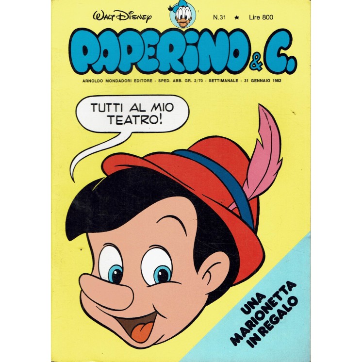 Paperino e C. n.31 gennaio 1982 ed. Mondadori FU15