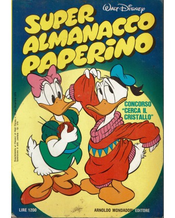 Super Almanacco Paperino n. 8 dicembre 1978 ed. Mondadori FU16