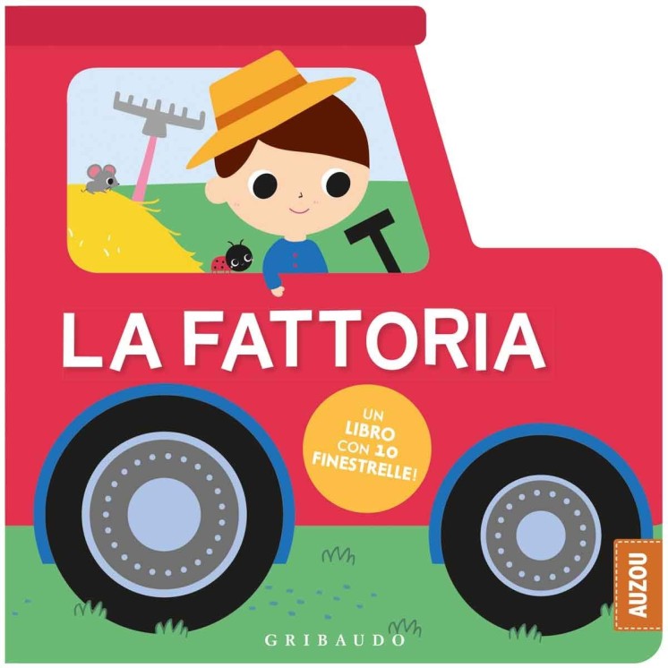 Auzou : la fattoria libro con 10 finestrelle ed. Gribaudo B48