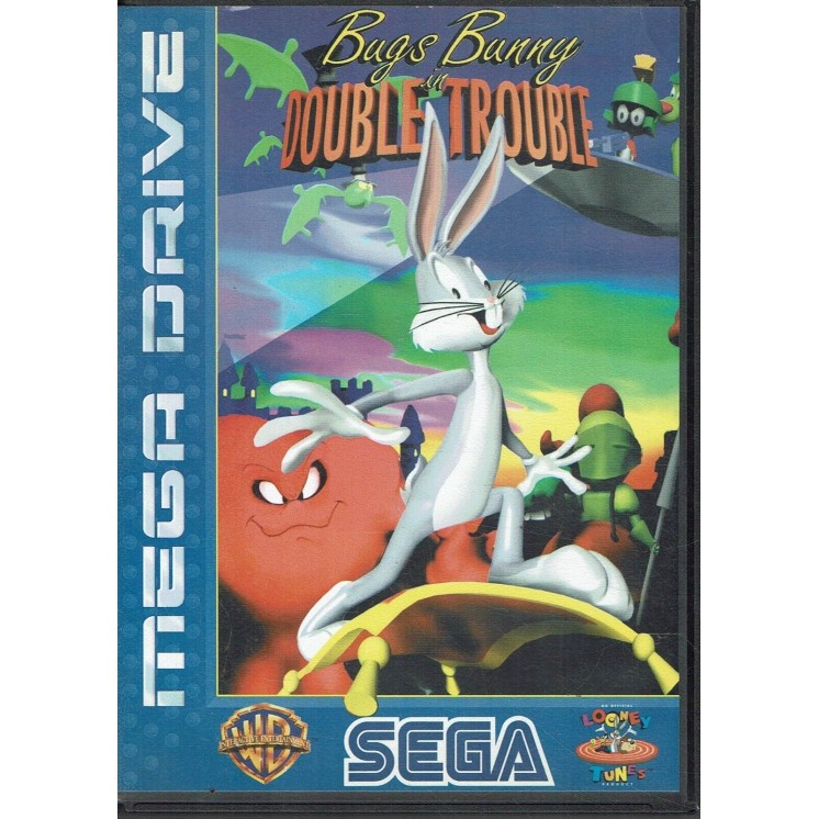 Videogioco SEGA MEGA DRIVE Bugs Bunny Double Trouble ORIGINALE NO libretto B10