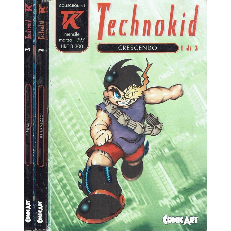 Technokid 1/3 serie COMPLETA di Roberto Recchioni ed. Comic Art SC04