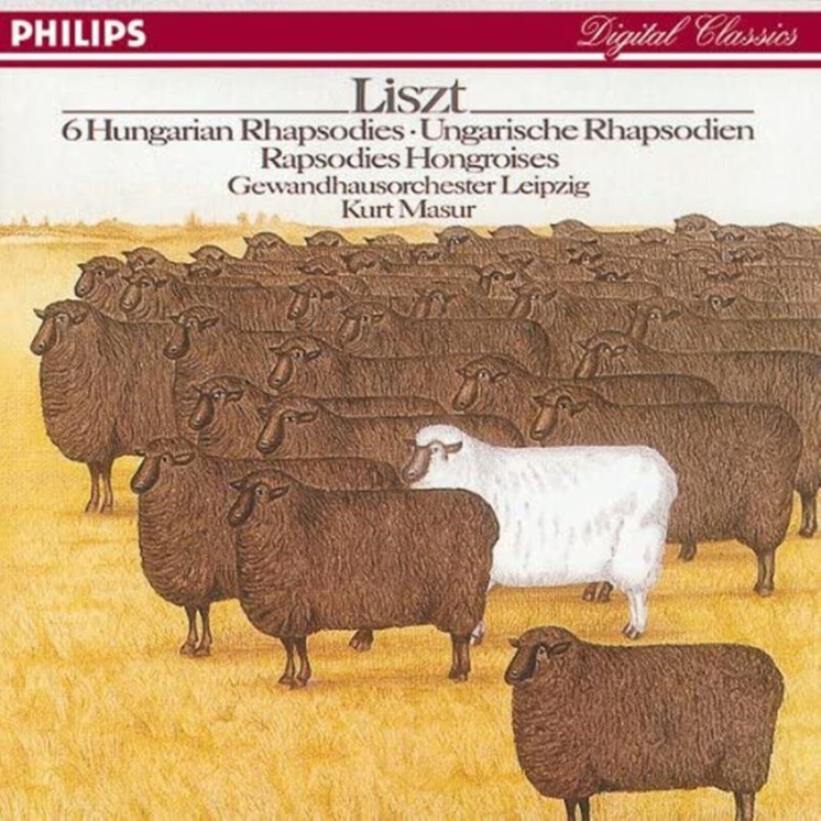 CD Kurt Masur Liszt Ungarische Rhapsodien 1-6 Philips 1986 B41