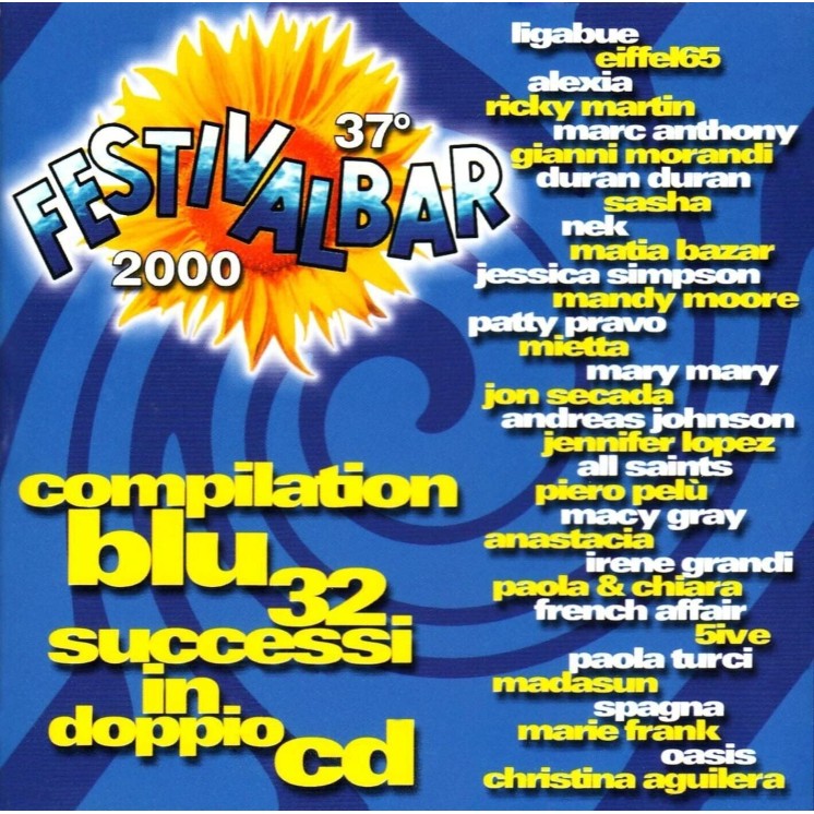 CD Festivalbar Compilation Blu 2000 2 CD Sony 32 tracce B41