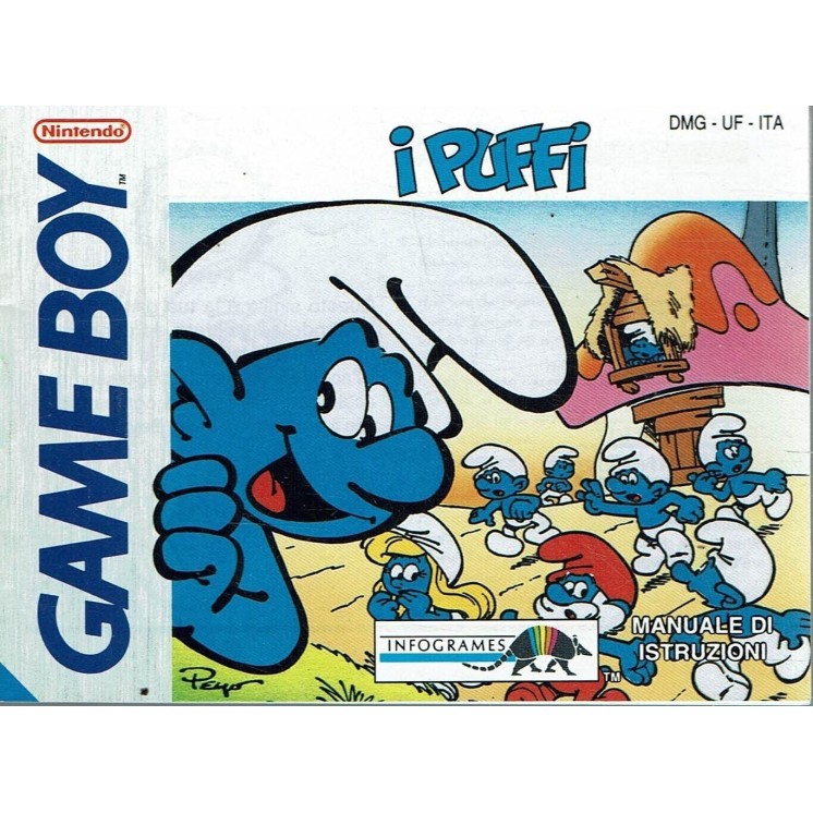 Libretto GAME Boy i Puffi ITA no BOX no gioco B15