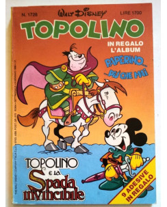 Topolino n.1728 8 gennaio 1989 Walt Disney Mondadori