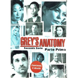 DVD Grey's Anatomy seconda serie I parte 4 dischi ITA usato B12