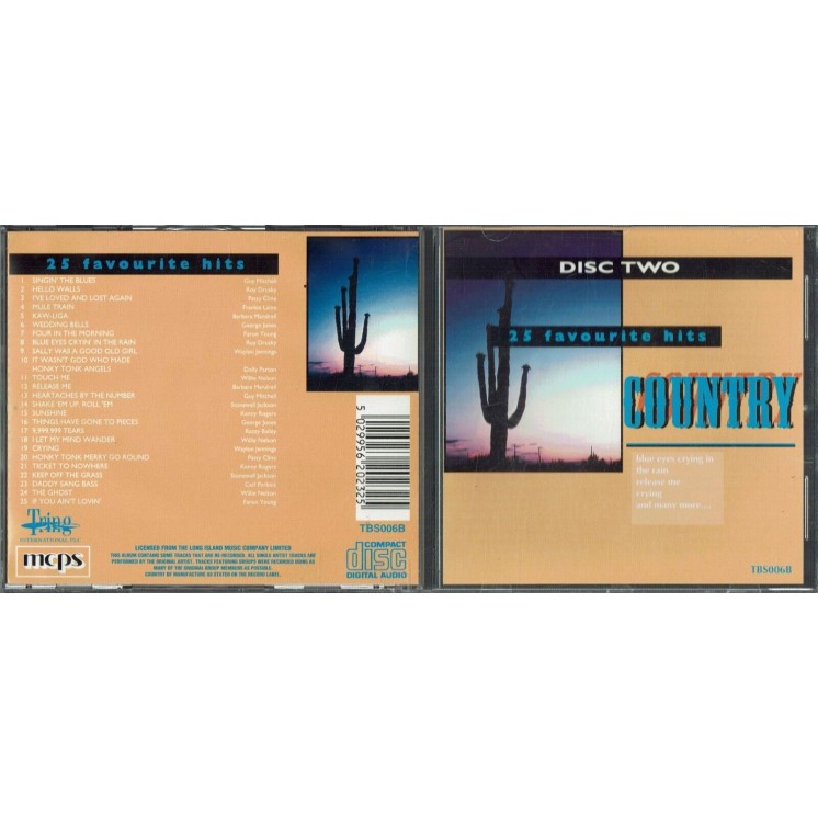 CD 25 Favourite Hits Country Disc Two - 25 tracce Tring B40