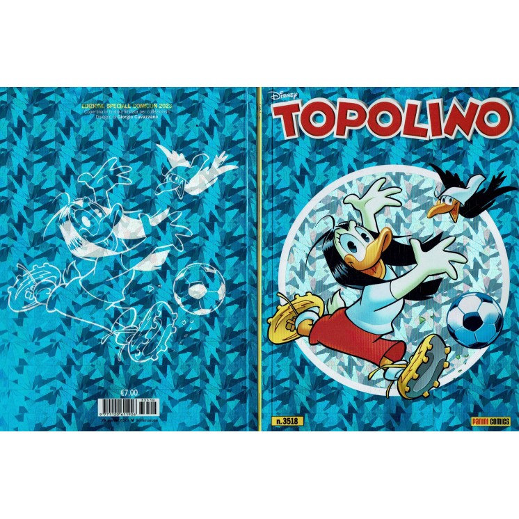 Topolino n.3518 VARIANT COMICON scudetto Napoli Cavazzano 2023 ed. Panini NUOVO