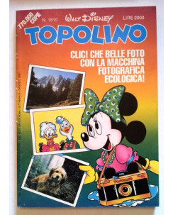 Topolino n.1810 5 agosto 1990 ed. Mondadori