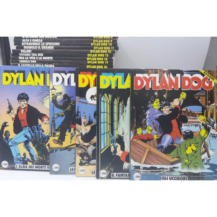 Dylan Dog 1/150 sequenza COMPLETA 1/63 seconda ristampa ed. Bonelli 