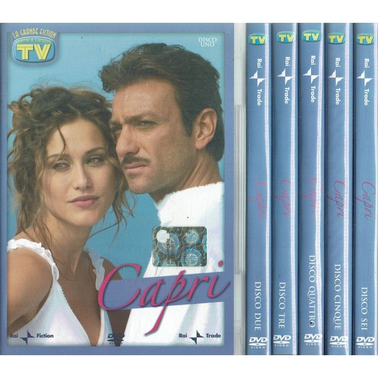 DVD Capri 1/6 serie completa  con Preziosi RAI Tv sorrisi ITA usato B02