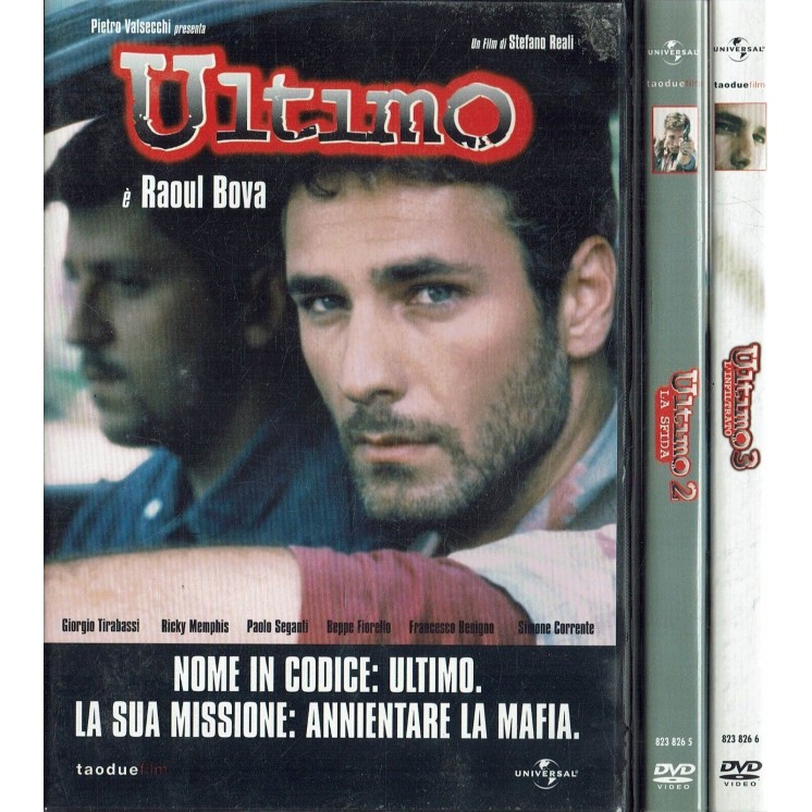 DVD Capitano ULTIMO 1 2 e 3 con RAUL BOVA ITA usato B02
