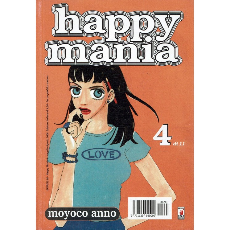 Happy Mania  4 di Moyoco Anno Sugar Sugar Rune ed. Star Comics