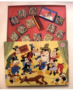 Walt Disney's Carousel * TIMBRI IN LEGNO VINTAGE ANNI '80 * MultiPrint Gd51