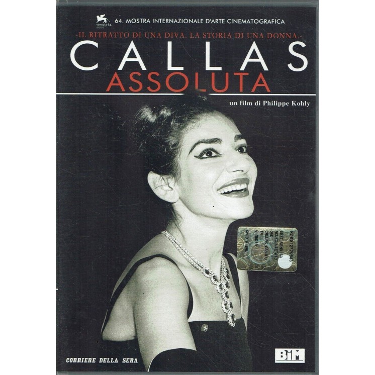 DVD Callas Assoluta il ritratto di una diva di Kholy editoria ITA usato B25