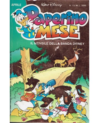 Paperino mese aprile  154 mensile banda Disney ed. Walt Disney BO1