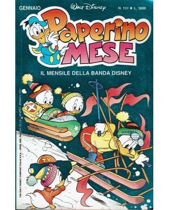 Paperino mese gennaio  151 mensile banda Disney ed. Walt Disney BO1