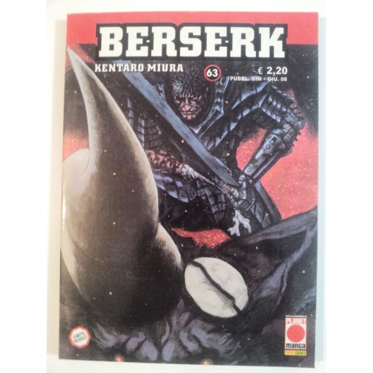 Berserk n. 63 di Kentaro Miura - Prima Edizione Planet Manga