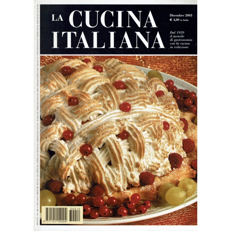 La cucina italiana 12 dic 2003 ed. Quadratum FF02