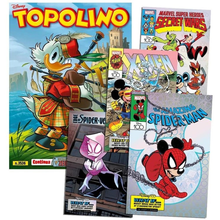 Topolino n.3536 GADGET Litografie Marvel 9/12 di 12 NUOVO ed. Panini FU29