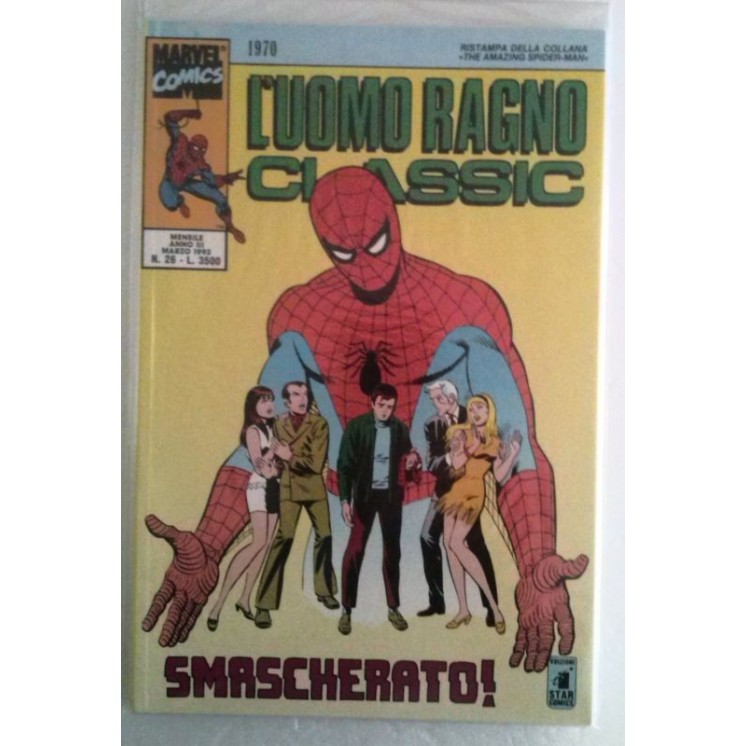 L'Uomo Ragno Classic N.26 smascherato BLISTERATO ed. Star Comics Spiderman