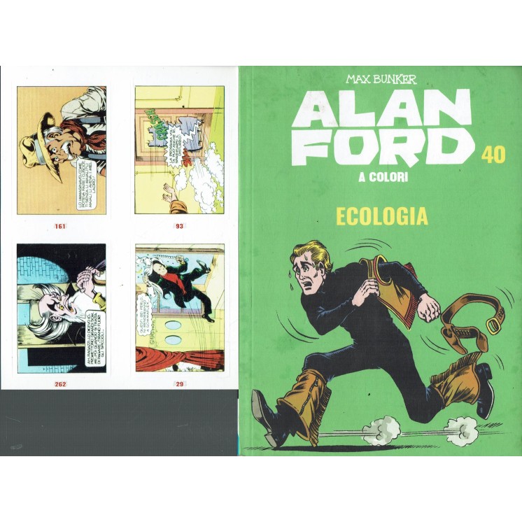 Alan Ford a colori 40 ecologia di Bunker con FIGURINE ed. Gazzetta BO01