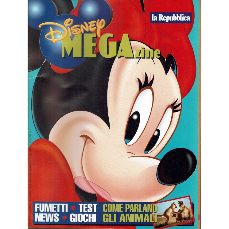 Disney MEGAzine supplemento Repubblica n.  7 di Ezio Mauro ed. Walt Disney FF08